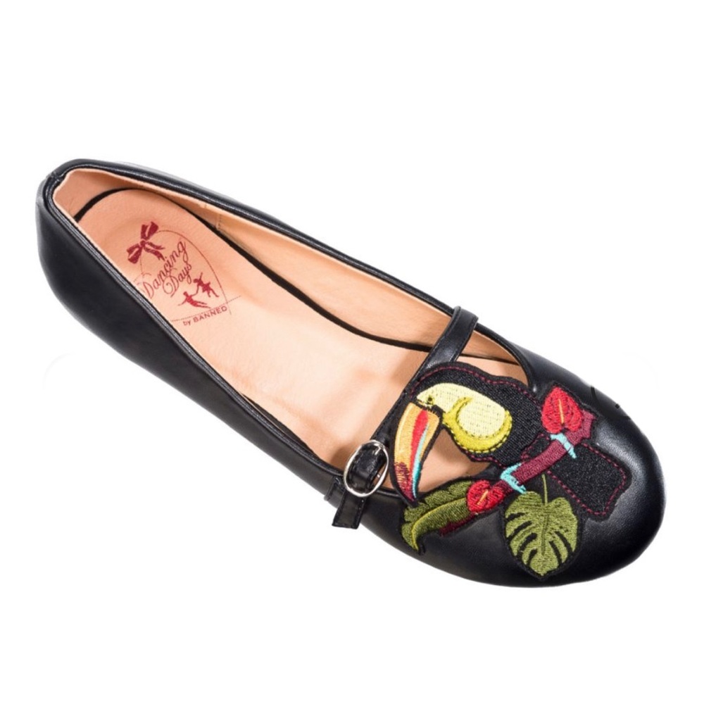 Tropical Toucan Flats by Banned Retro